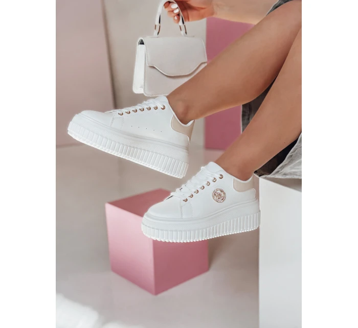 Dámske tenisky na platforme KITNOT beige Dstreet ZY0921