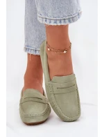 Dámské Semišové Mokasíny Big Star model 21693792 Zelené - Big Star Shoes