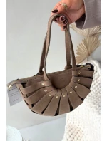 Kabelka z přírodního semiše béžová Marivane