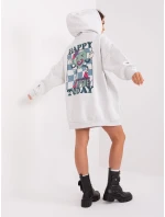 Mikina D10606BA02406D2 svetlo šedá Mikina D10606BA02406D2 svetlo šedá