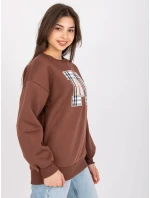 Mikina EM BL U617.95 tmavo hnedá