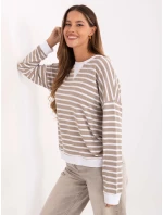 Bluzka RV BZ model 21406708 ciemny bezowy - FPrice