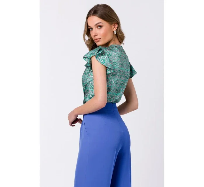 S344 Blúzka s nariasenými rukávmi - model 1