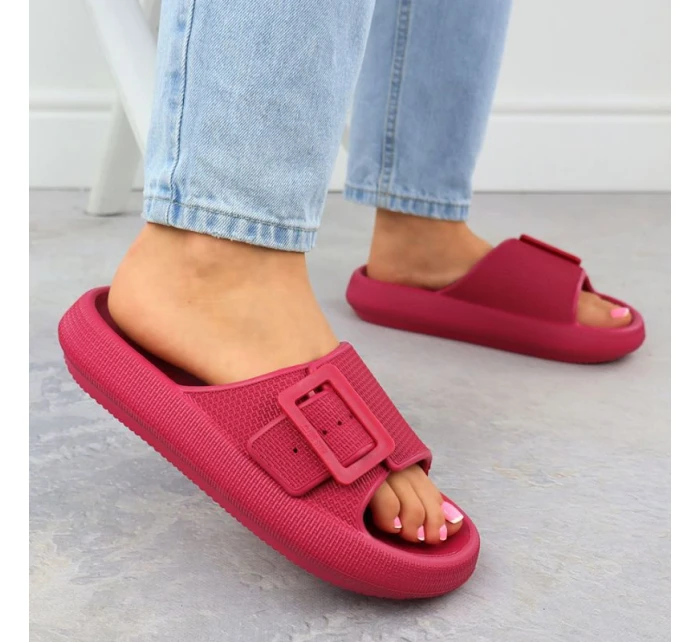 Dámske šľapky RR274A583 Dark pink - Big Star
