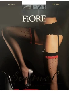 Dámské punčochy k podvazkovému pásu Lovely O model 19453898 20 den - Fiore