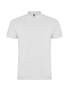 Tričko POLO s krátkym rukávom biele