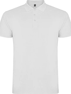 Tričko POLO s krátkym rukávom biele