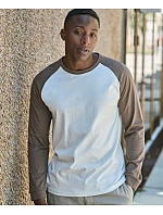 TJ Baseballové tričko s dlouhým rukávem "Unlabeled" 18. white/black model 22464839 - Tee Jays