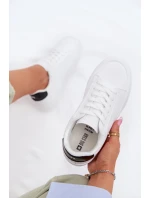 Dámské tenisky z eko kůže Big Star TT274928 HI-POLY SYSTEM Bílé Dámské tenisky z eko kůže Big Star TT274928 HI-POLY SYSTEM Bílé