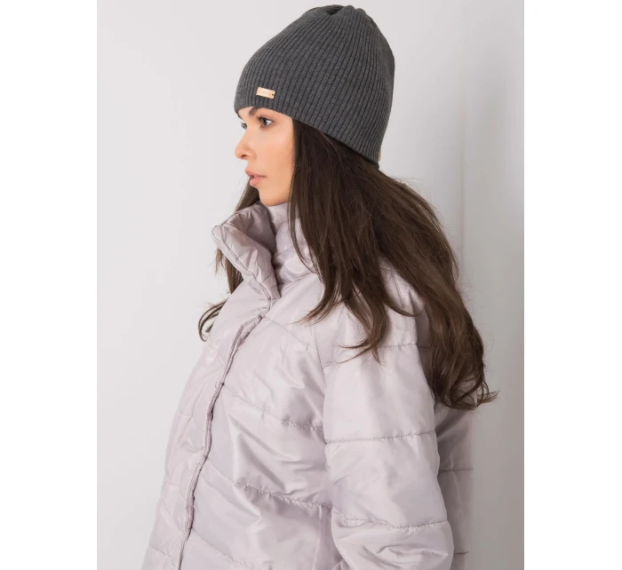 Dámska čiapka.96 tmavo šedá