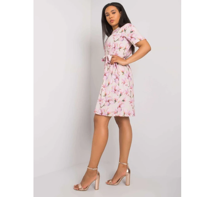 Šaty LK SK 507646 2.29 svetlo béžová