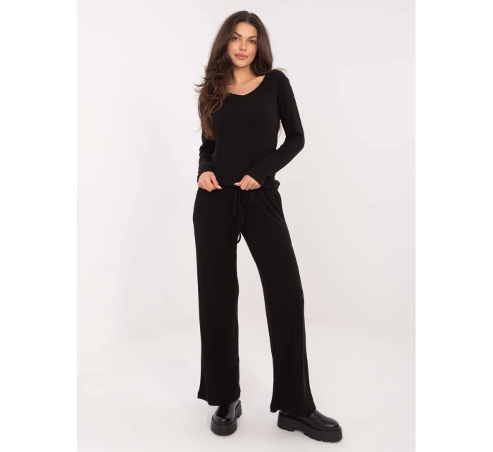 Spodnie SM SP model 21771782 czarny - FPrice Spodnie SM SP model 21771782 czarny - FPrice