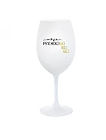 MY PSYCHOLOGLOGLOGLO - pohár na biele víno 350 ml