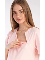 Dámska nočná košeľa pre tehotné Méďa s kvetinou