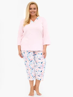 Cornette 389/455 Nancy 3/4 3XL-5XL dámske pyžamo