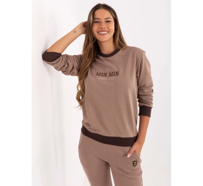 Bluzka RV BZ model 21319933 ciemny bezowy - FPrice Bluzka RV BZ model 21319933 ciemny bezowy - FPrice