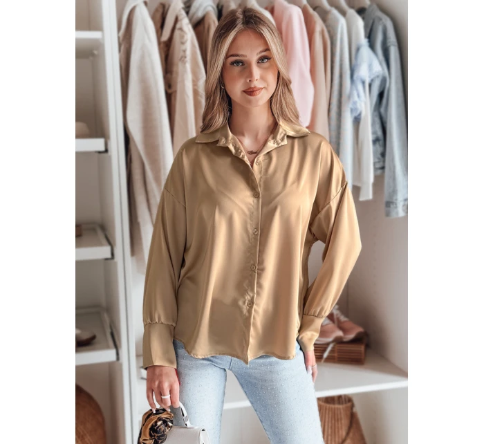 Dámske oversize tričko SATINIA beige FashionStreet DY0451 Dámske oversize tričko SATINIA beige FashionStreet DY0451