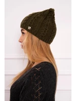 khaki fleecová čepice model 18750013 - K-Fashion