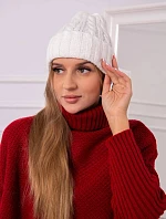 Ariana K299 ecru čiapka s vyhrňovacím lemom