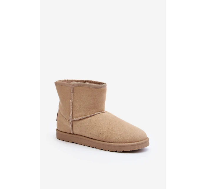 Śniegowce Damskie Cross Jeans MM2R4023C Beżowe Śniegowce Damskie Cross Jeans MM2R4023C Beżowe