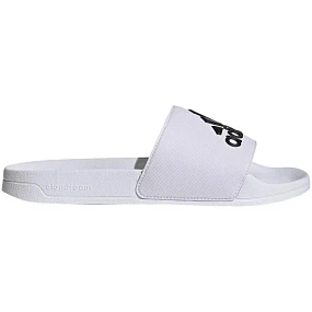 Adilette U GZ3775 bielo-čierne tenisky - Adidas Adilette U GZ3775 bielo-čierne tenisky - Adidas
