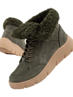 Dámska členková obuv F30232 1020 400Tmavo zelená s hnedou - Scholl