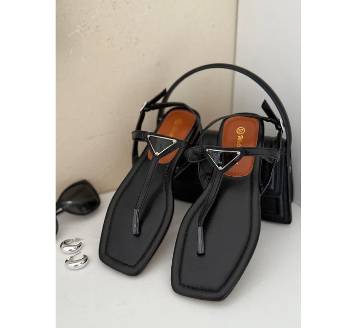 dámské žabky sandály černé Dstreet model 21990336 - FashionStreet