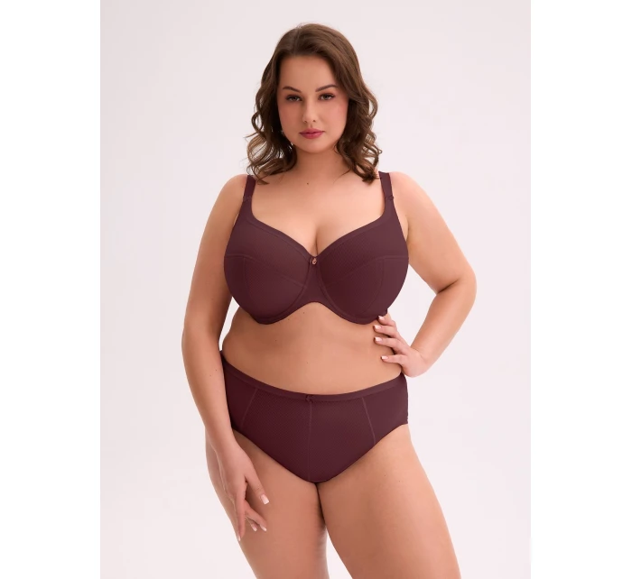 Poloměkká podprsenka Gaia BS 1058 Maxi Wine
