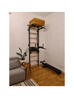 SKLADACÍ GYMNASTICKÝ MATRAC HNEDÝ 180CM LAVIČKA