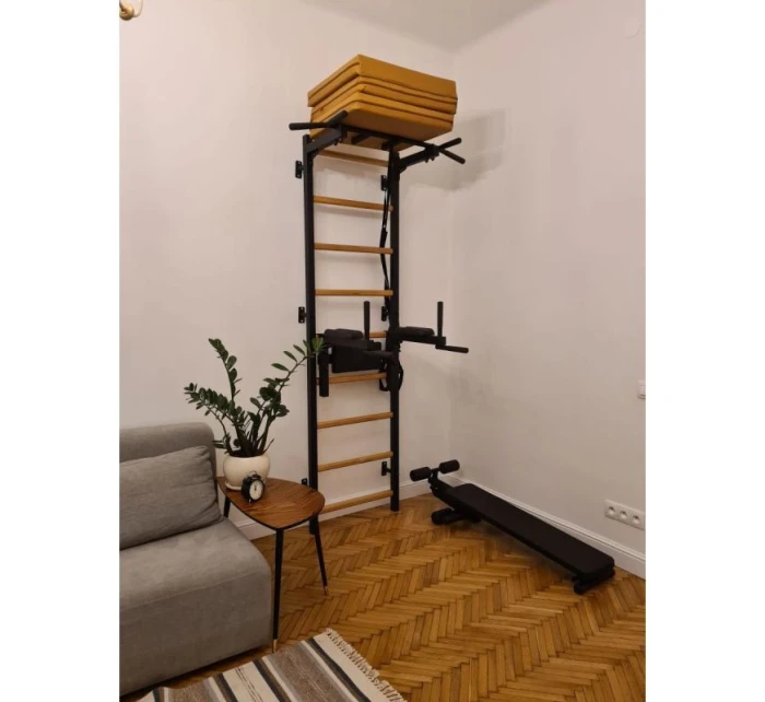 SKLADACÍ GYMNASTICKÝ MATRAC HNEDÝ 180CM LAVIČKA