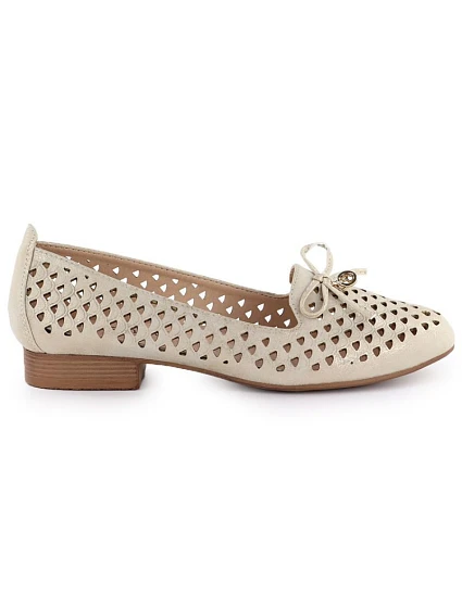 Dámské ažurové boty gold model 22009350 - JEZZI Dámské ažurové boty gold model 22009350 - JEZZI