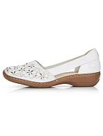 W bílá kožená polobotka model 22050397 - Rieker