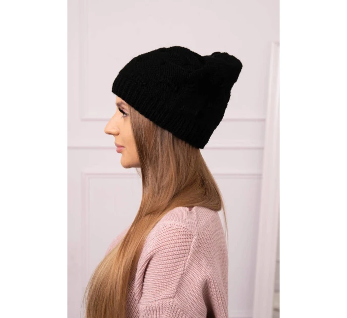 Dámska čiapka Nastia K373 čierna Dámska čiapka Nastia K373 čierna