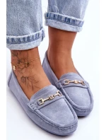 Damskie Klasyczne Zamszowe Mokasyny Niebieskie Corinell Damskie Klasyczne Zamszowe Mokasyny Niebieskie Corinell