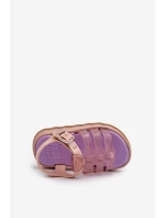 dětské sandálky na suchý zip  fialové model 21661980 - Zaxy
