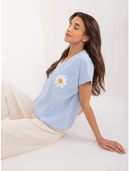 Bluzka RV BZ model 19768862 jasny niebieski - FPrice
