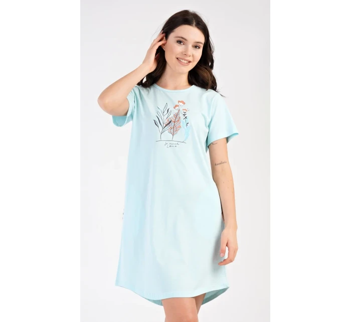 Dámské domácí šaty s krátkým rukávem Garden