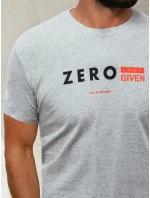 Pánské tričko s potiskem světle šedé Dstreet model 21964129 - FashionStreet