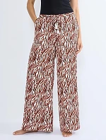 Letné saténové nohavice - BIELA - TRIUMPH BIELA - TRIUMPH