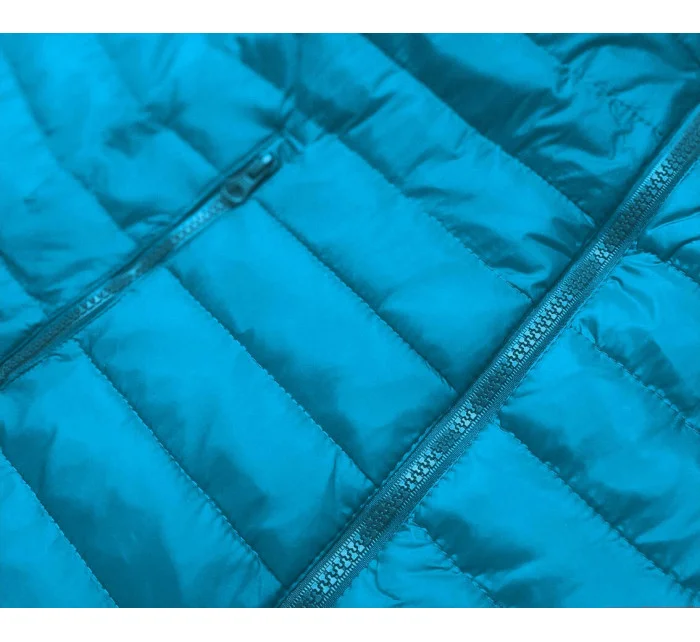 Světle modrá lehká dámská prošívaná bunda model 16279940 - J.STYLE