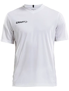 Squad Go Jersey Solid M Pánské sportovní tričko s výstřihem do V model 22468896 white - Craft Teamwear
