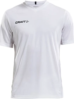 Squad Go Jersey Solid M Pánské sportovní tričko s výstřihem do V model 22468896 white - Craft Teamwear