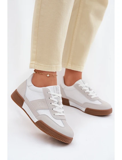 Dámské tenisky Big Star model 22069383 Bílé - Big Star Shoes Dámské tenisky Big Star model 22069383 Bílé - Big Star Shoes