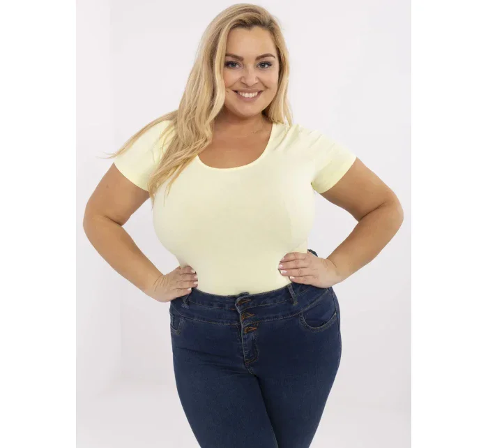 T shirt RV TS model 21072687 jasny żółty - FPrice