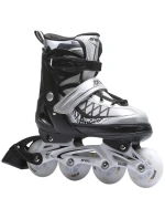 INLINE KORČULE-KORČULE NA KOLIESKOVÉ KORČULE 4V1 ENERO PRO LED 38-41 ŠEDÁ