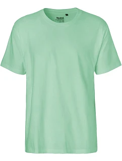 Neutral O 60001 Pánske tričko z hrubej bio bavlny 77.6001 dusty mint