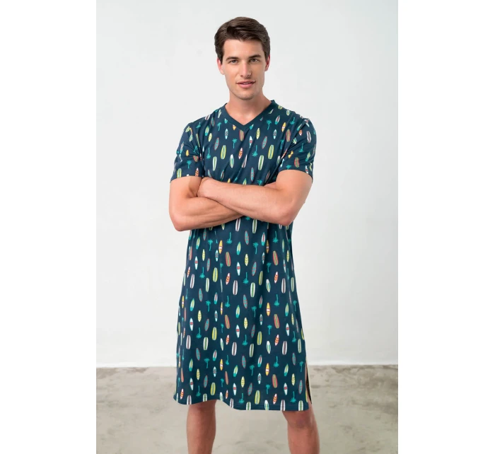 Pohodlná pánská noční košile model 18363465 - Vamp Pohodlná pánská noční košile model 18363465 - Vamp