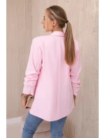 Bunda s klopami elegantná cukríkovo ružová