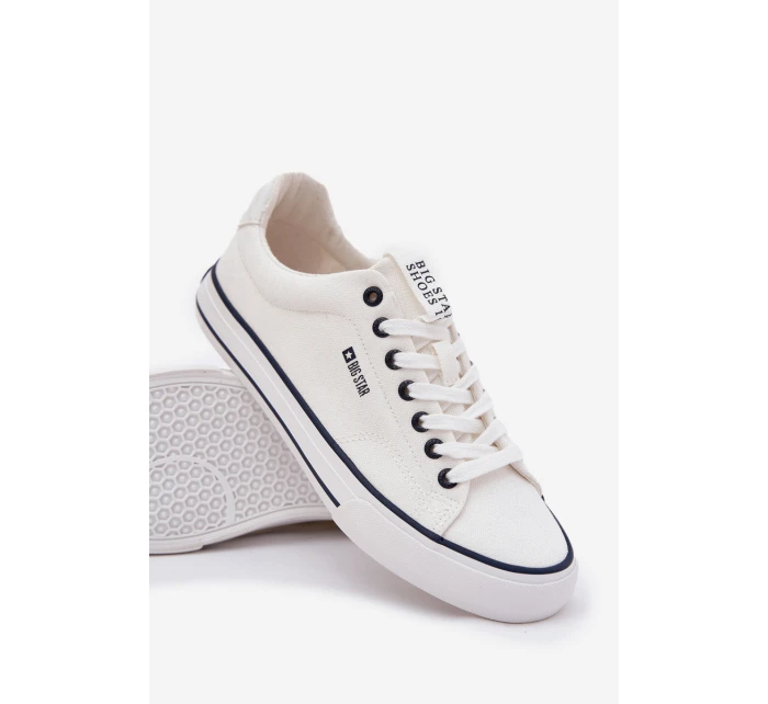 Nízké Pánské Tenisky Big Star model 21686436 Bílé - Big Star Shoes Nízké Pánské Tenisky Big Star model 21686436 Bílé - Big Star Shoes