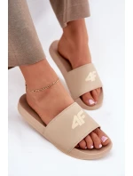 Klapki Damskie 4F 4FRMM00FSLIF010-83S Beżowe Klapki Damskie 4F 4FRMM00FSLIF010-83S Beżowe